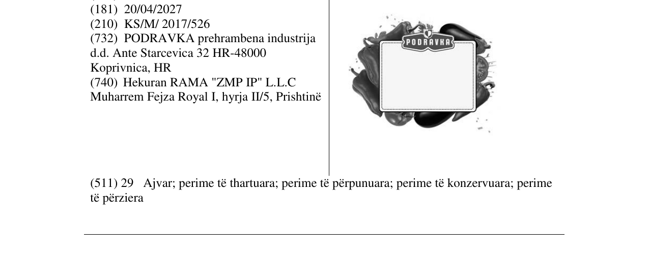 Zëri i markës Markë figurative në buletin