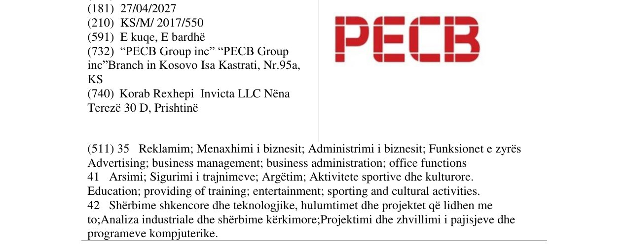 Zëri i markës PECB në buletin