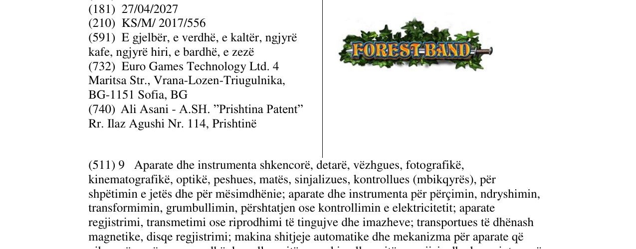 Zëri i markës Markë figurative në buletin