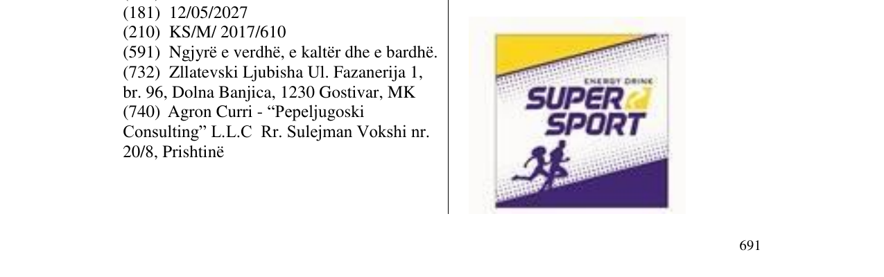 Zëri i markës SUPER SPORT në buletin