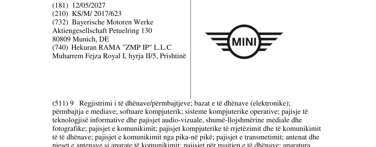 Zëri i markës MINI në buletin