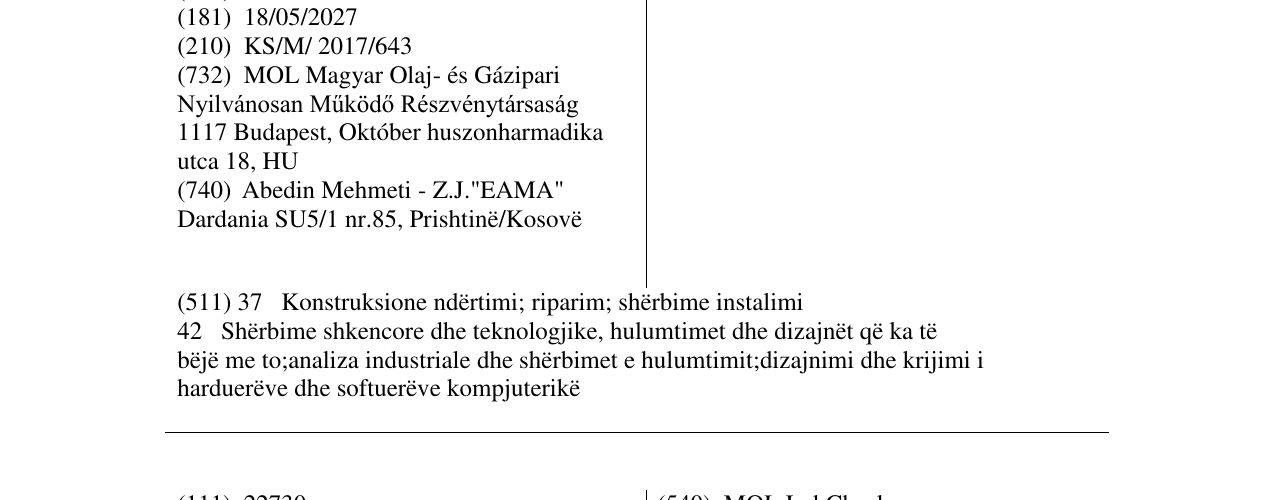 Zëri i markës LubCheck në buletin