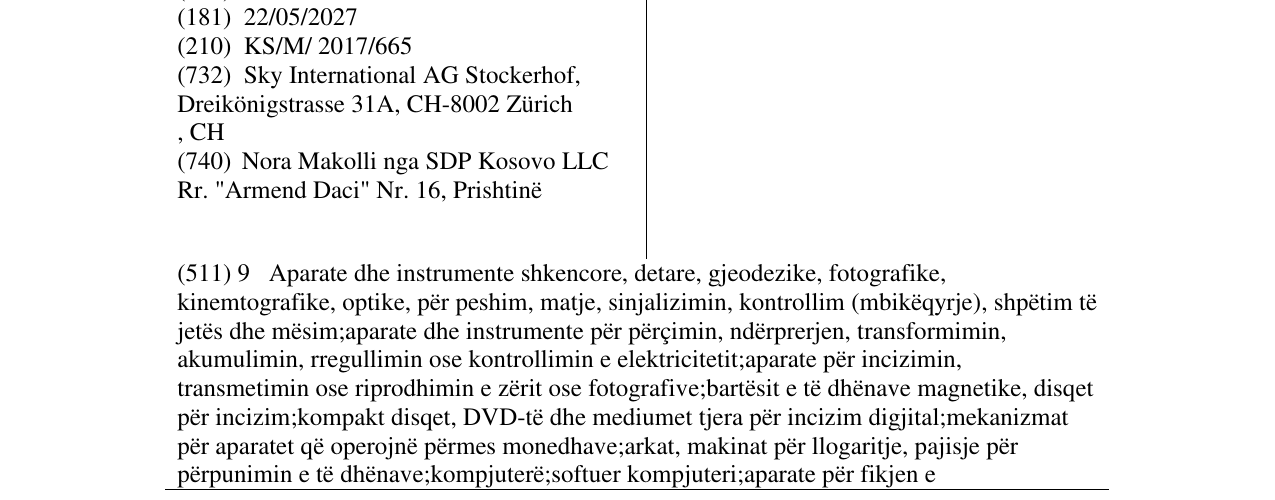 Zëri i markës SKY SPORTS në buletin