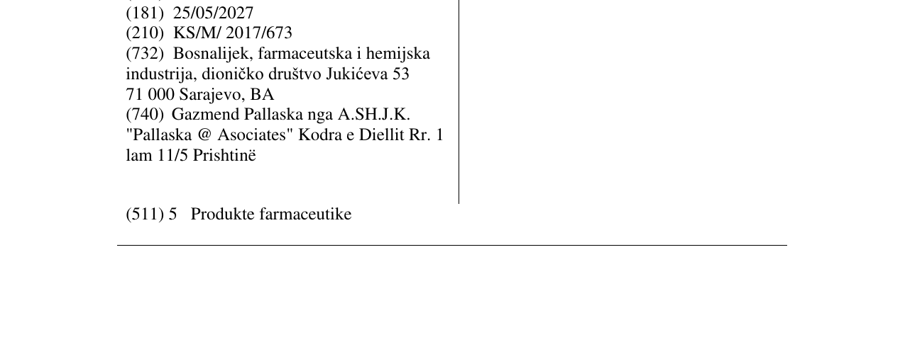Zëri i markës HYPRESSIN PLUS në buletin