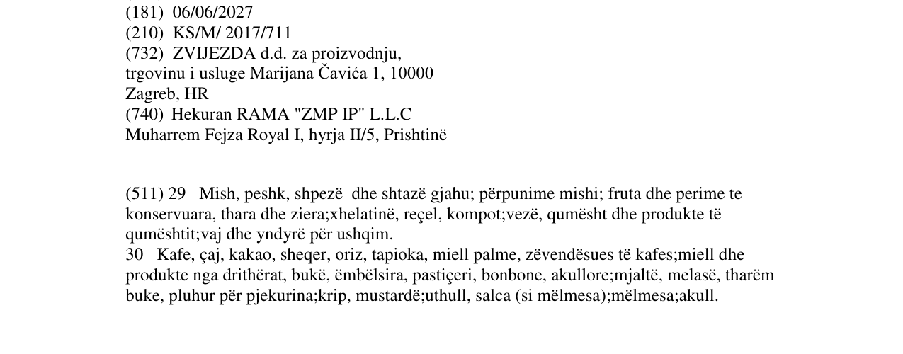 Zëri i markës MARGO në buletin
