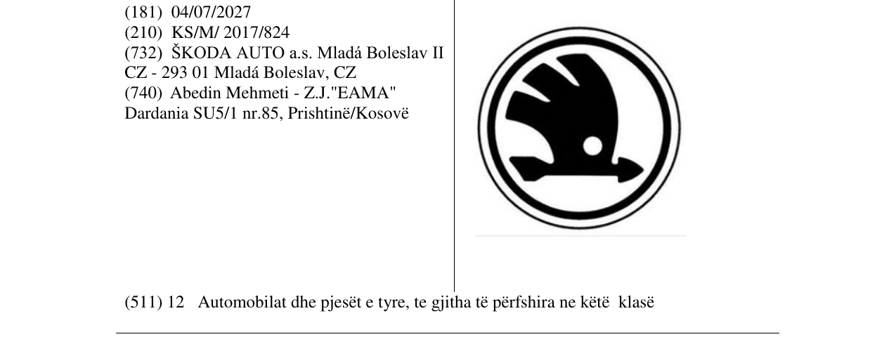 Zëri i markës Markë figurative në buletin