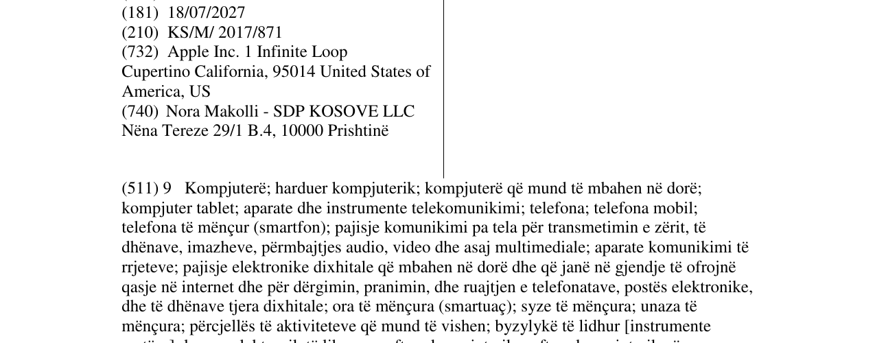 Zëri i markës TOUCH ID në buletin