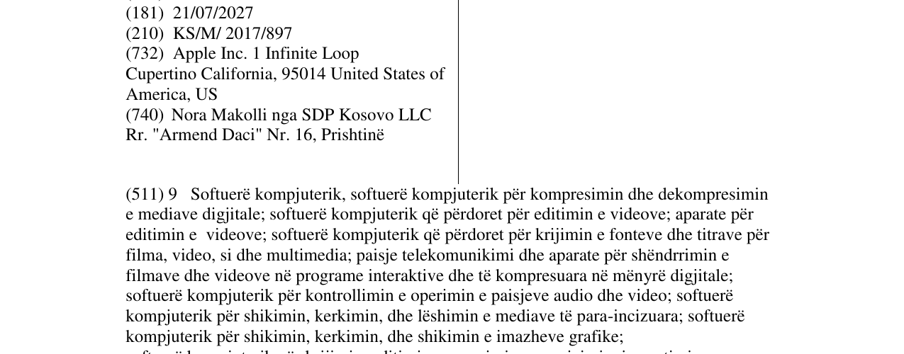 Zëri i markës IMOVIE në buletin