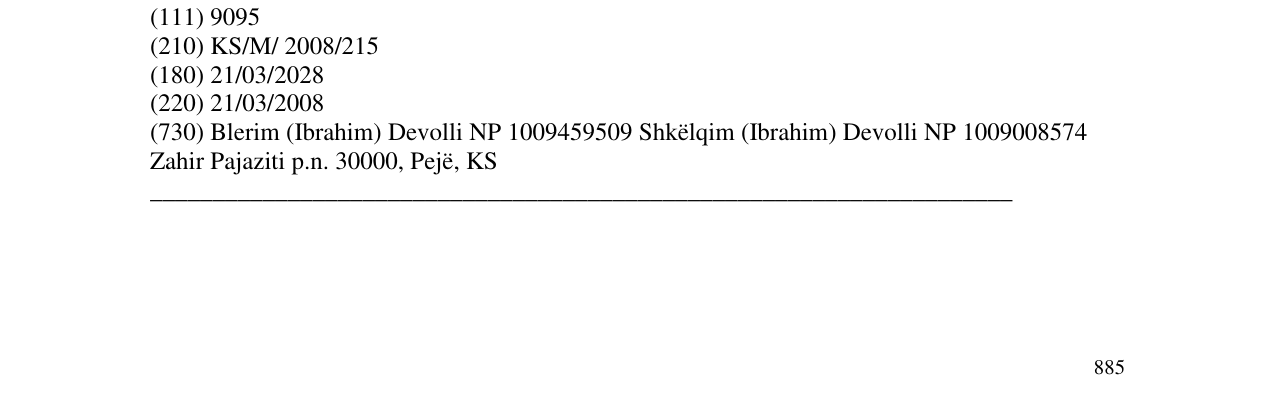 Zëri i markës DEVOLLI në buletin
