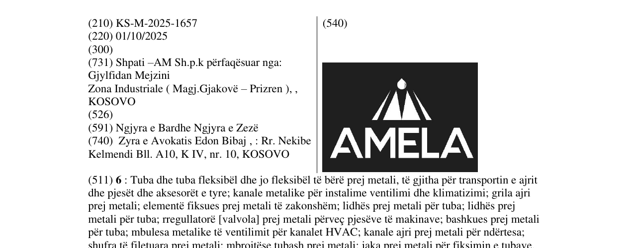 Zëri i markës Markë figurative në buletin