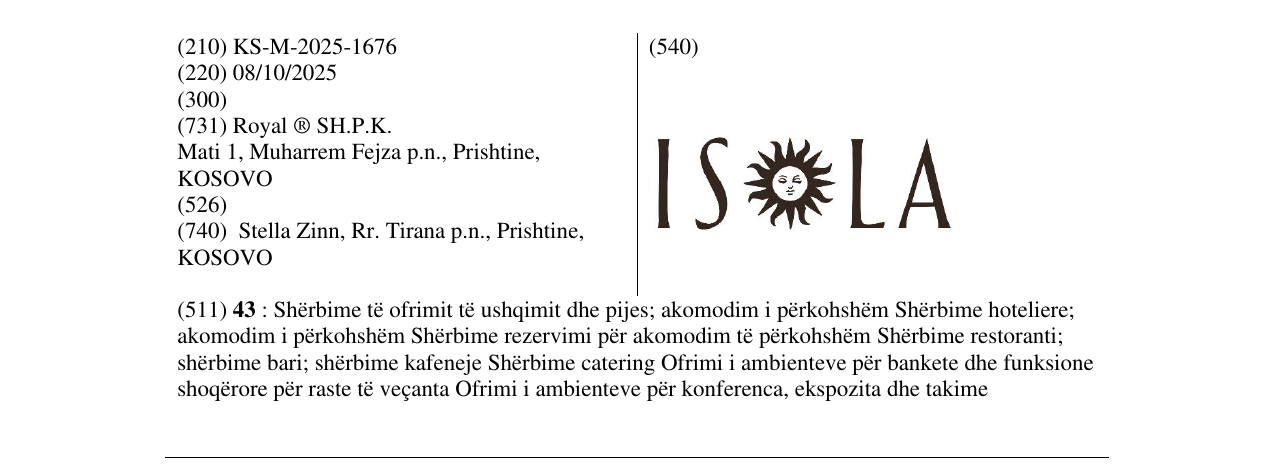 Zëri i markës ISOLA në buletin