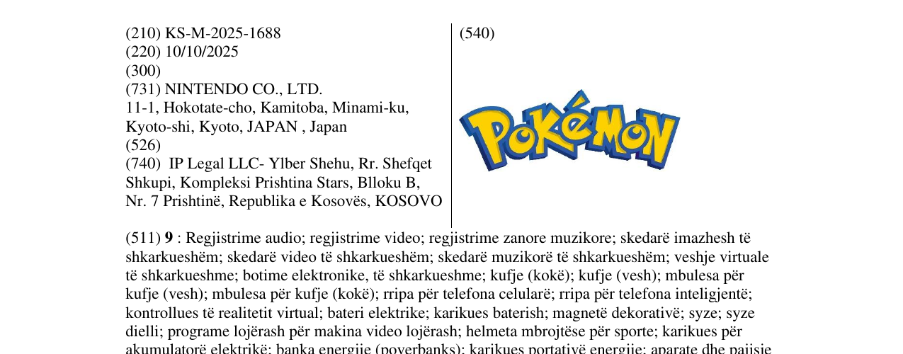 Zëri i markës Pokemon në buletin