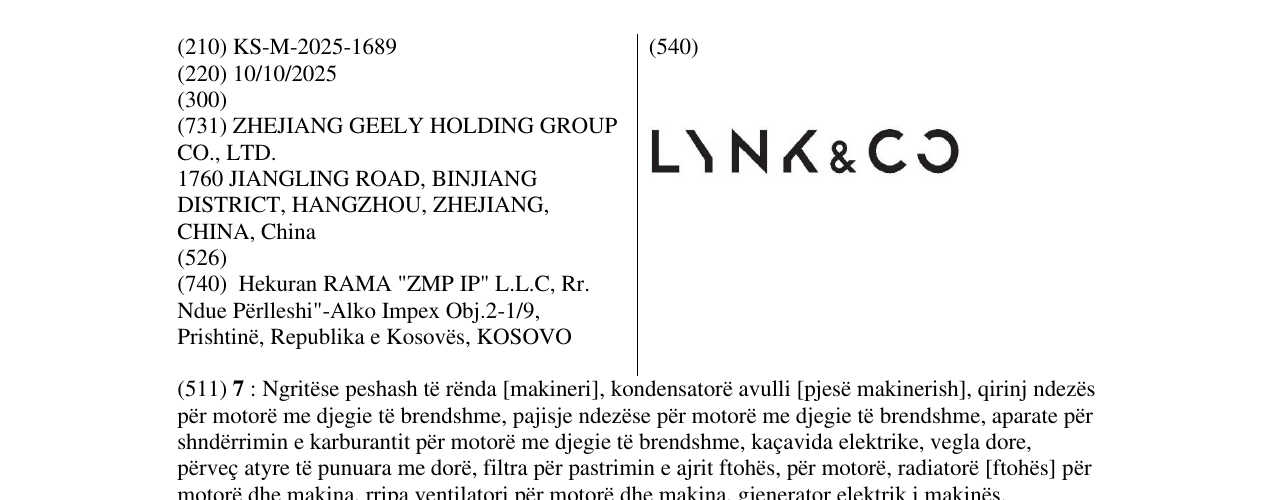 Zëri i markës LYNK&CO në buletin