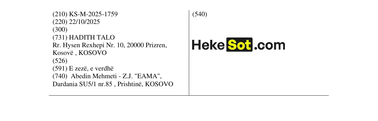 Zëri i markës Heke Sot.com në buletin