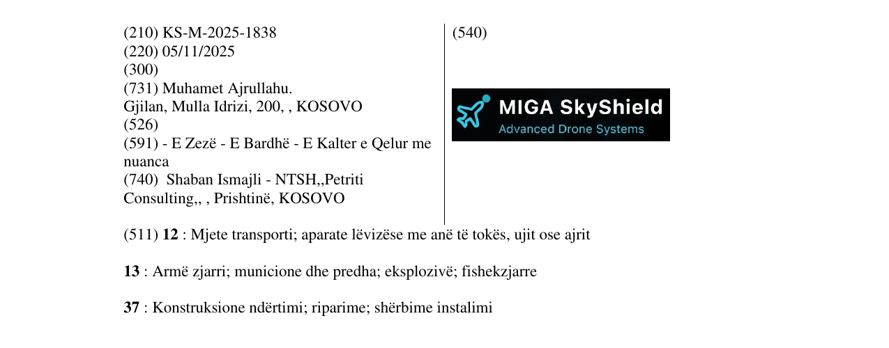 Zëri i markës MIGA SkyShield në buletin