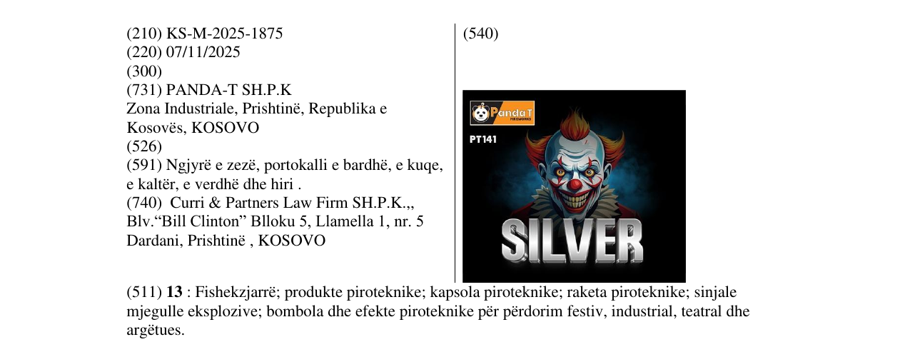Zëri i markës SILVER në buletin
