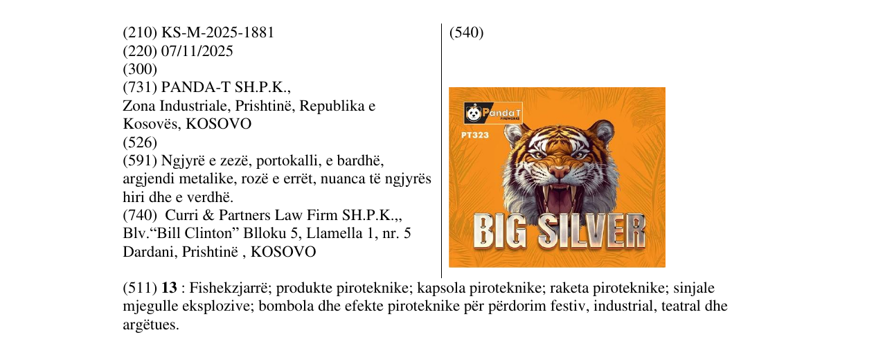 Zëri i markës BIG SILVER në buletin