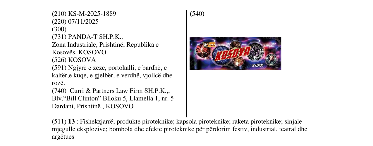 Zëri i markës KOSOVA në buletin