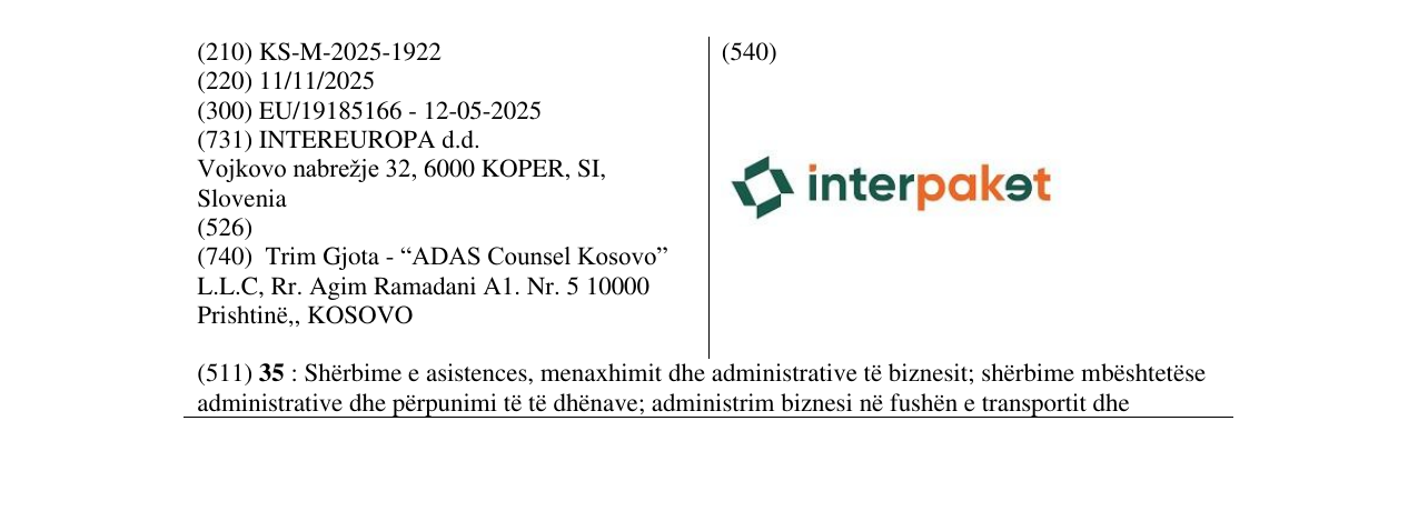 Zëri i markës interpaket në buletin
