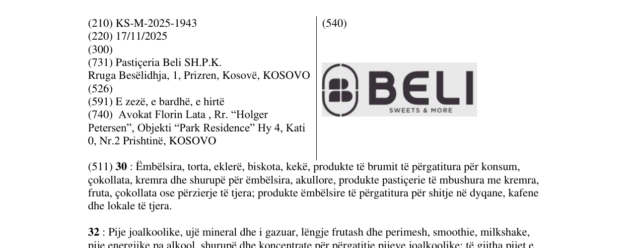 Zëri i markës BELI në buletin