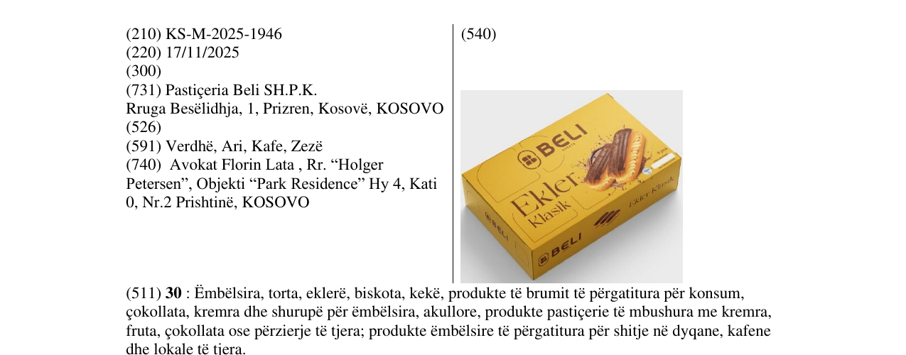 Zëri i markës BELI në buletin