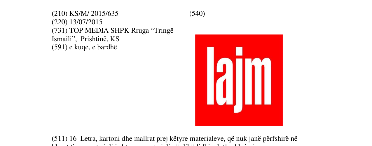Zëri i markës lajm në buletin