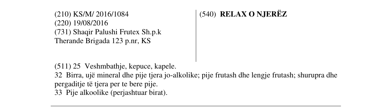 Zëri i markës RELAX O NJERËZ në buletin