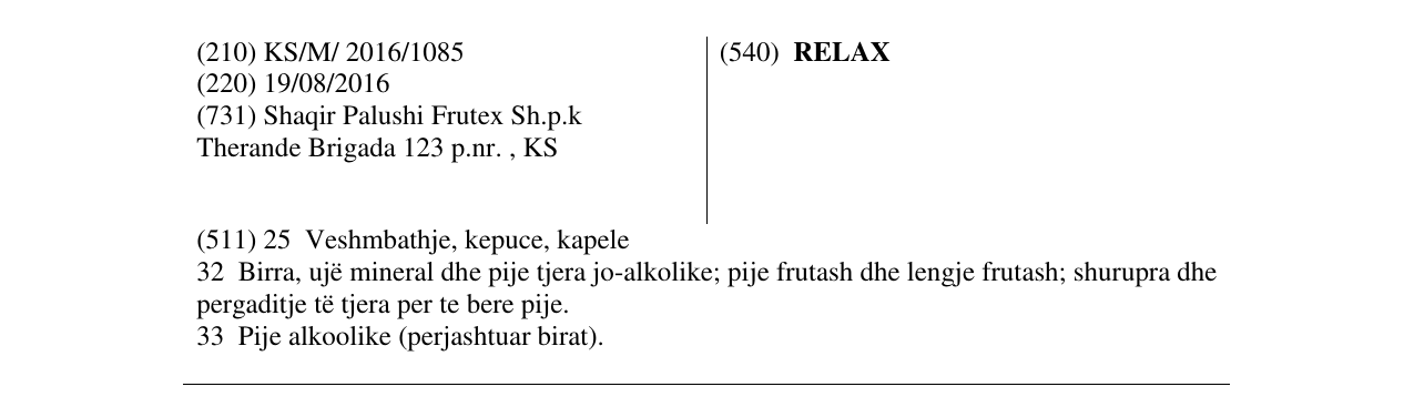 Zëri i markës RELAX në buletin