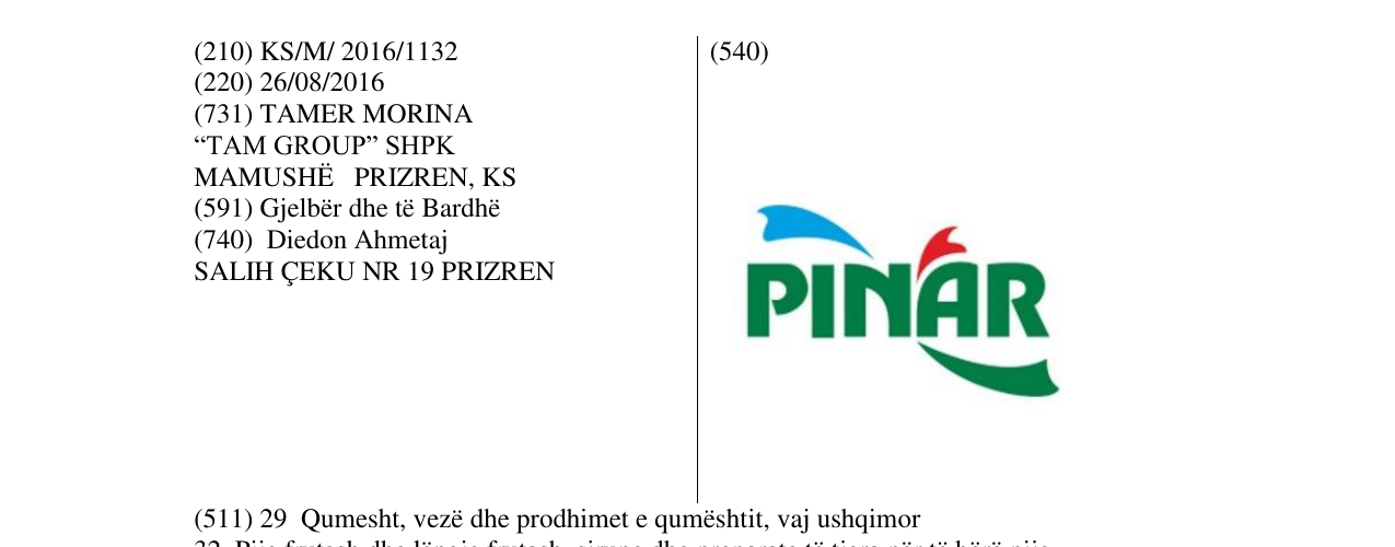 Zëri i markës PINAR në buletin