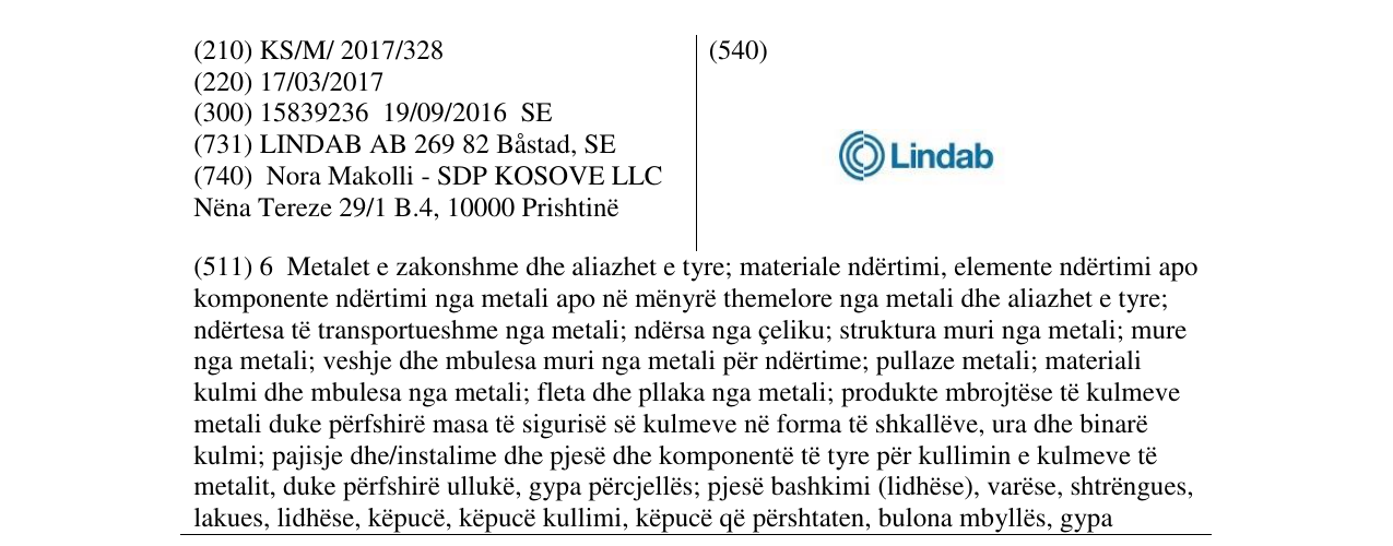 Zëri i markës Lindab në buletin