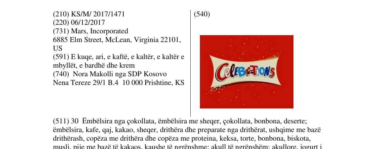 Zëri i markës CelebraTons në buletin