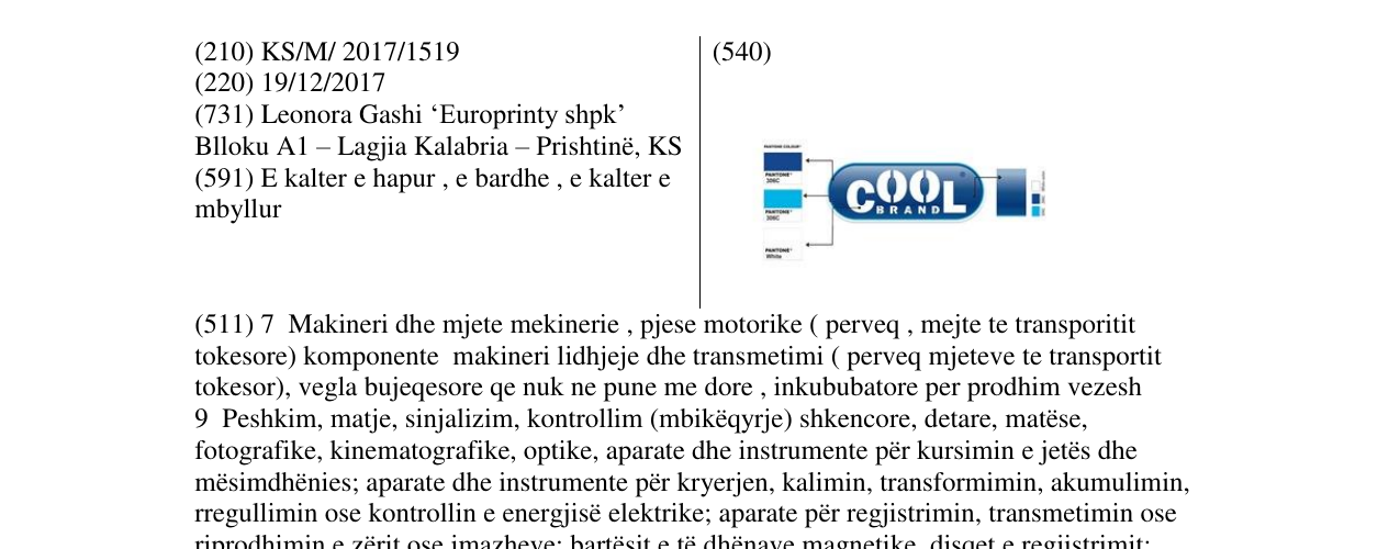Zëri i markës COOL BRAND në buletin