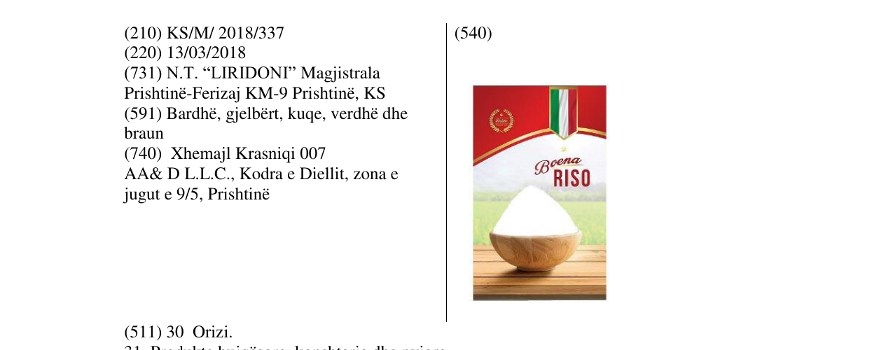 Zëri i markës RISO në buletin