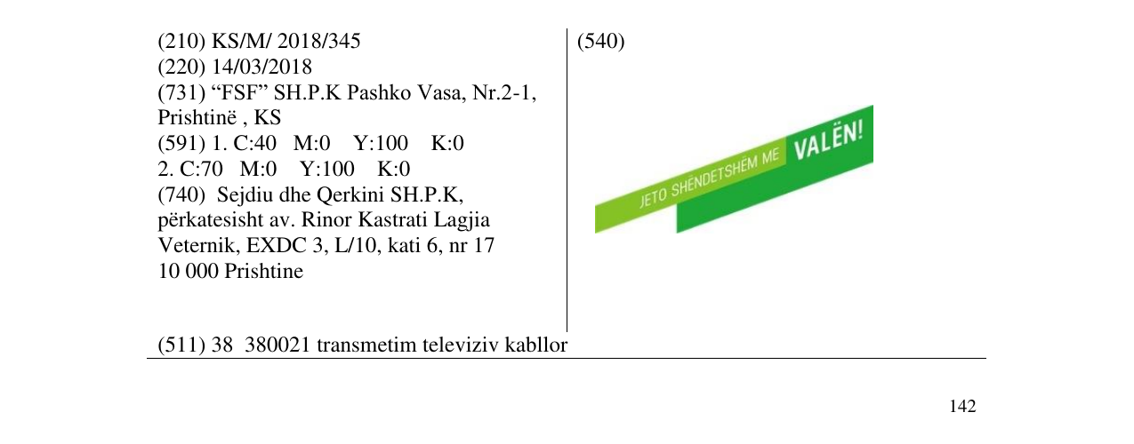 Zëri i markës Jeto shëndetshëm me Valën në buletin