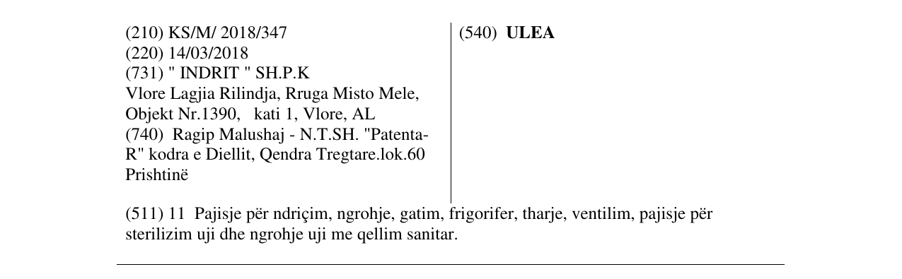 Zëri i markës ULEA në buletin
