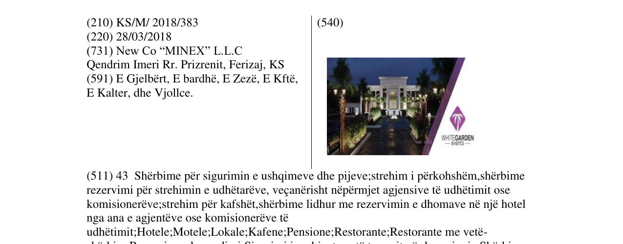 Zëri i markës WHITEGARDEN -events- në buletin