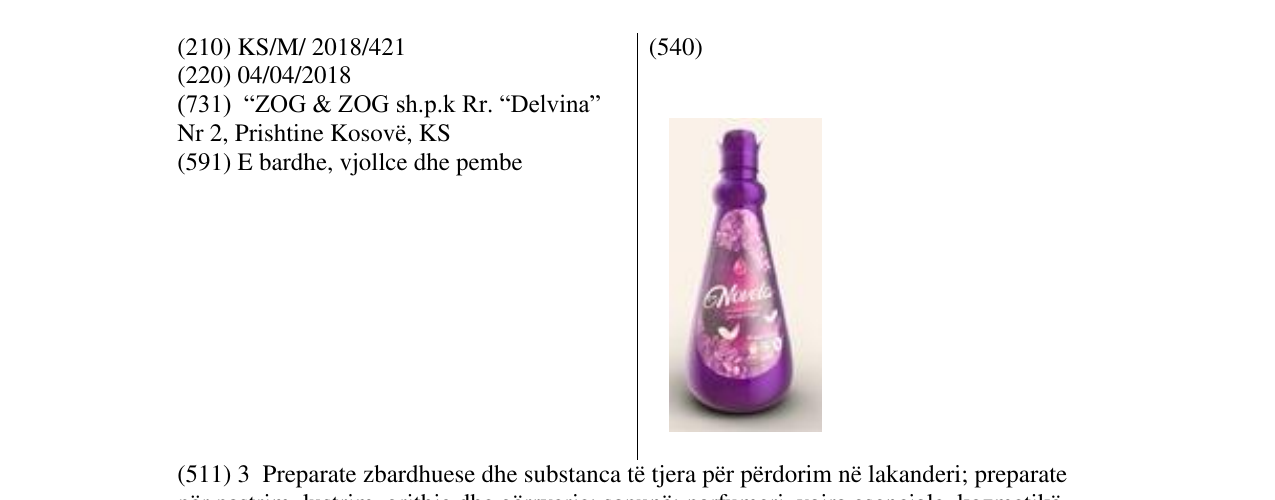 Zëri i markës Novela në buletin