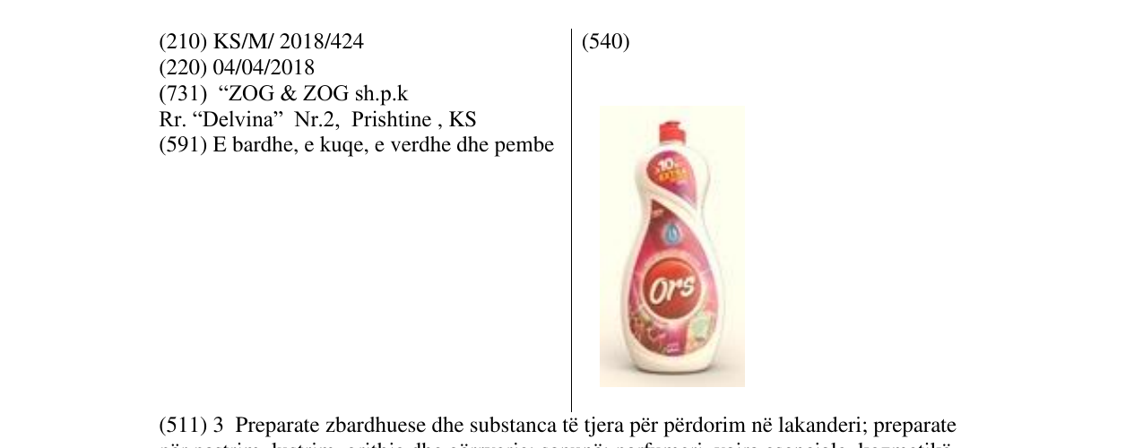 Zëri i markës ORS në buletin