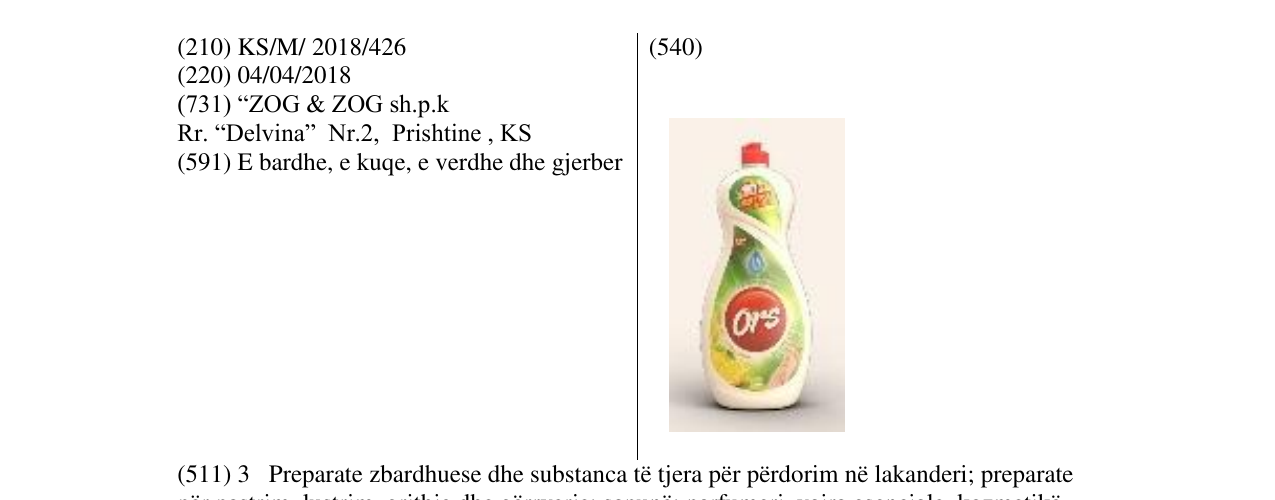 Zëri i markës ORS në buletin