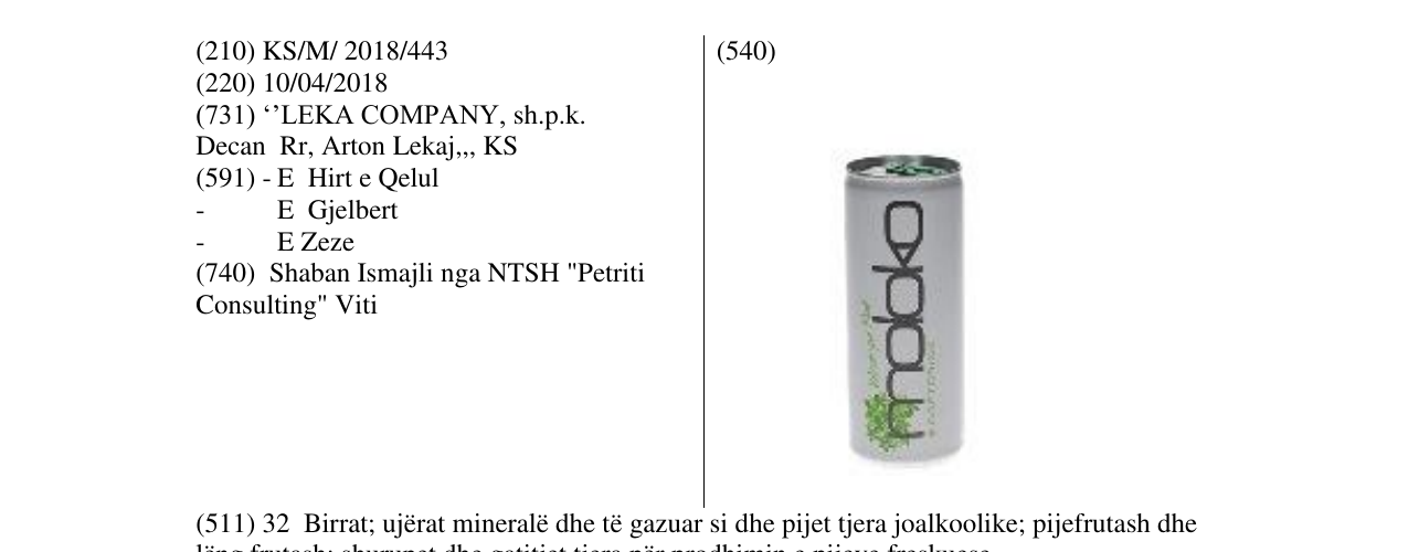 Zëri i markës moloko në buletin