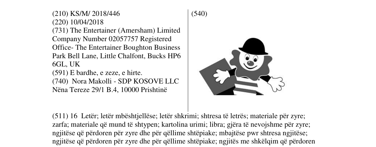 Zëri i markës Markë figurative në buletin