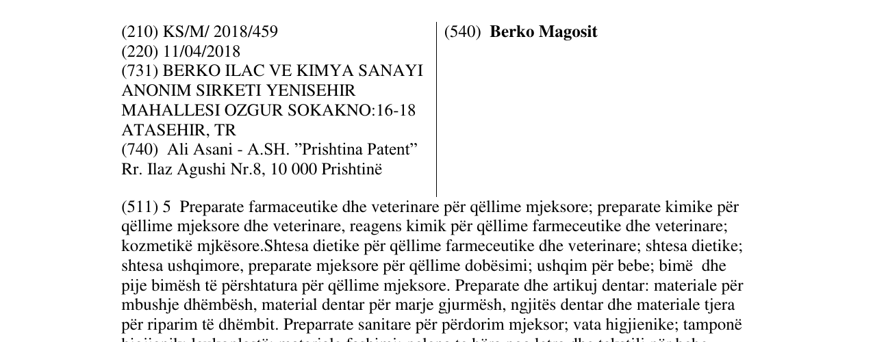 Zëri i markës Berko Magosit në buletin
