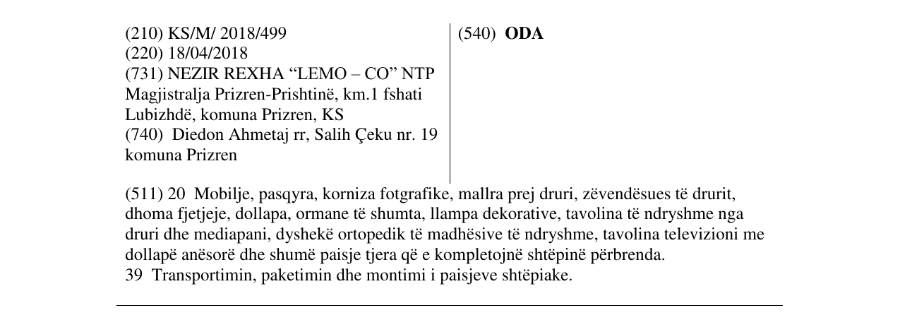 Zëri i markës ODA në buletin