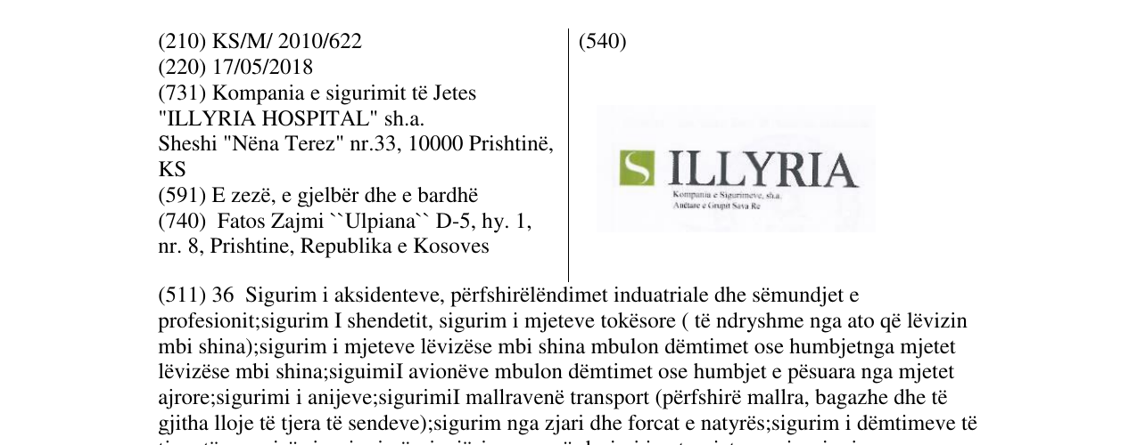 Zëri i markës Markë figurative në buletin