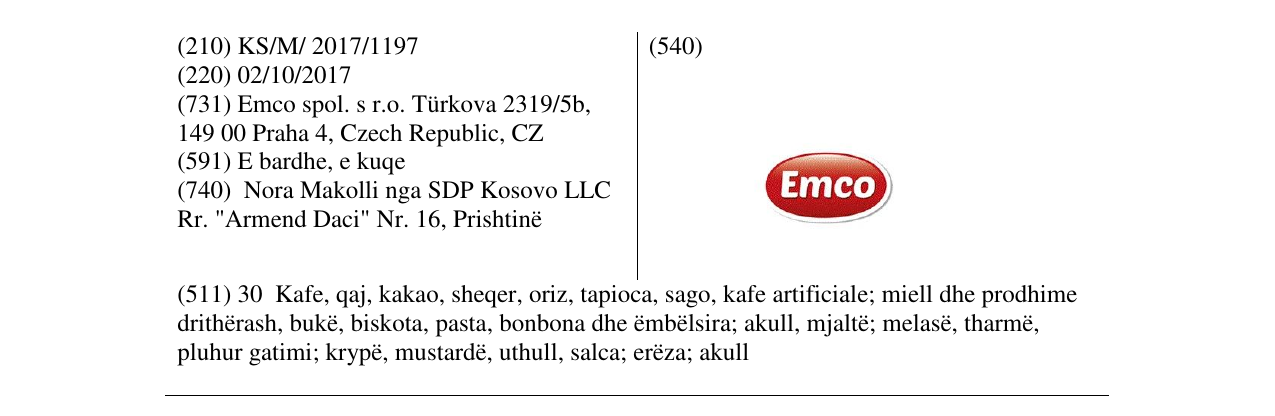 Zëri i markës Markë figurative në buletin