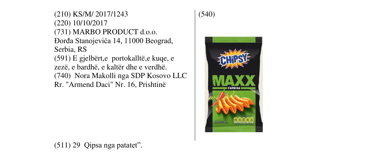 Zëri i markës Markë figurative në buletin