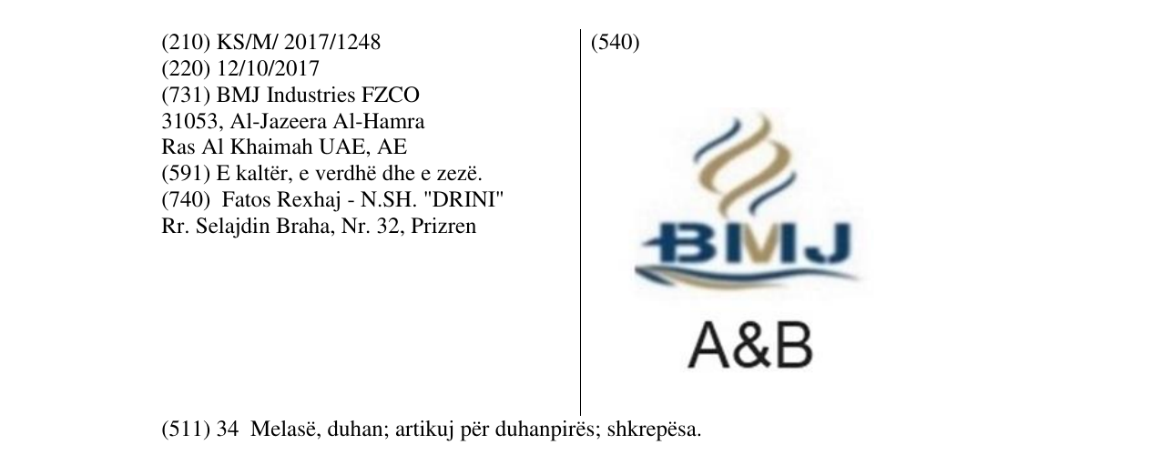 Zëri i markës Markë figurative në buletin