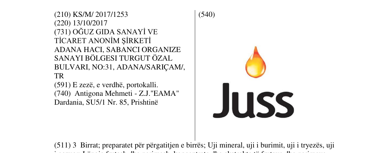 Zëri i markës Markë figurative në buletin