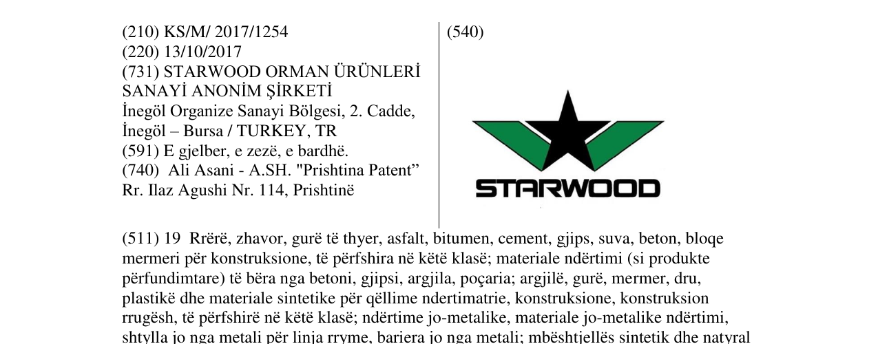 Zëri i markës Markë figurative në buletin