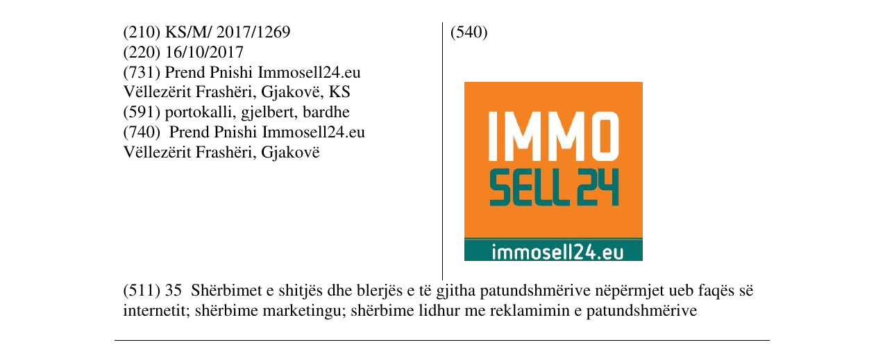 Zëri i markës Markë figurative në buletin